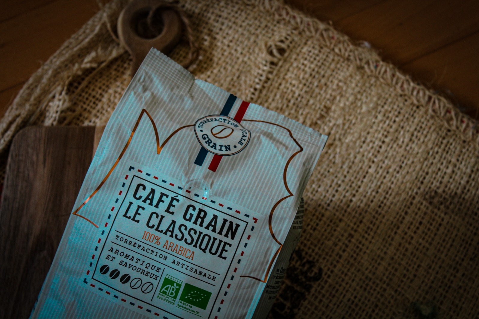 Paquet de café en grain bio vrac Prod'Acteurs